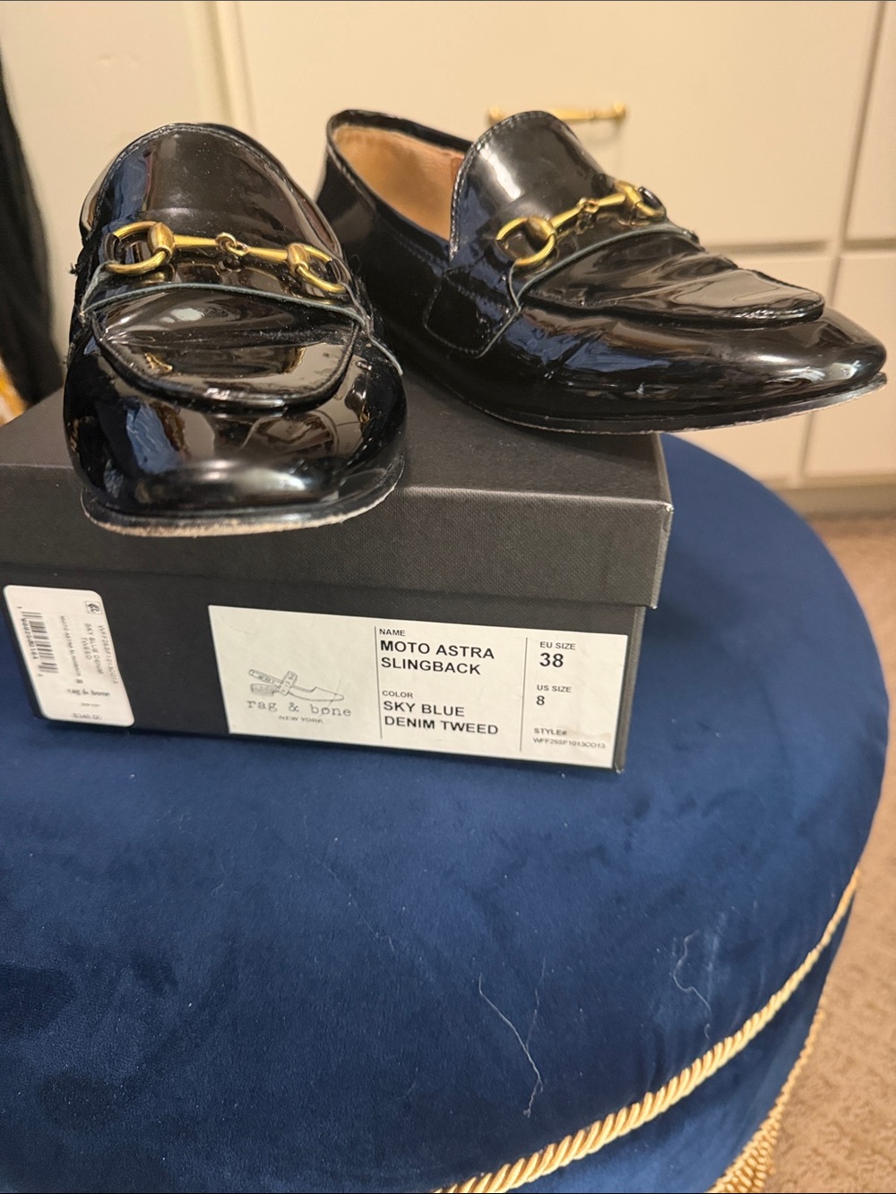 Gucci Black Patent Leather Horsebit Loafers - Picture 5 of 5